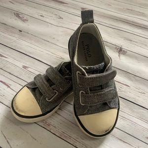 Toddler denim polo shoes